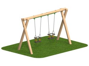 Timber Swings 2.0m 2 Cradle Seats