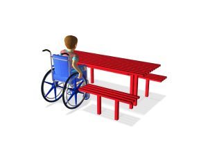 Picnic Table with Wheelchair Access Cambridge